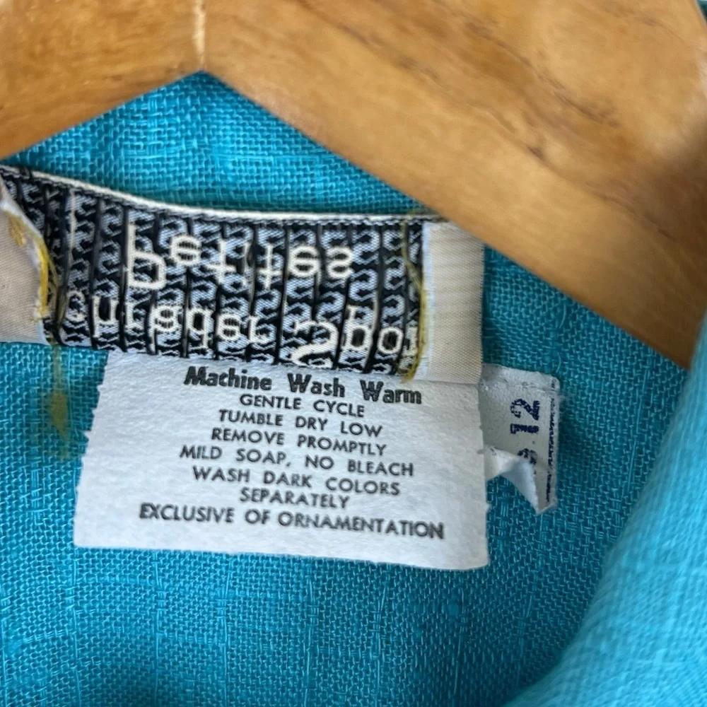 Vintage 1960s Schrader Sport Petite Womens Blue Dress Size 12 Petite - Picture 7 of 7